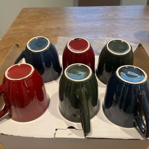 Set of Colorful Ceramic Mugs